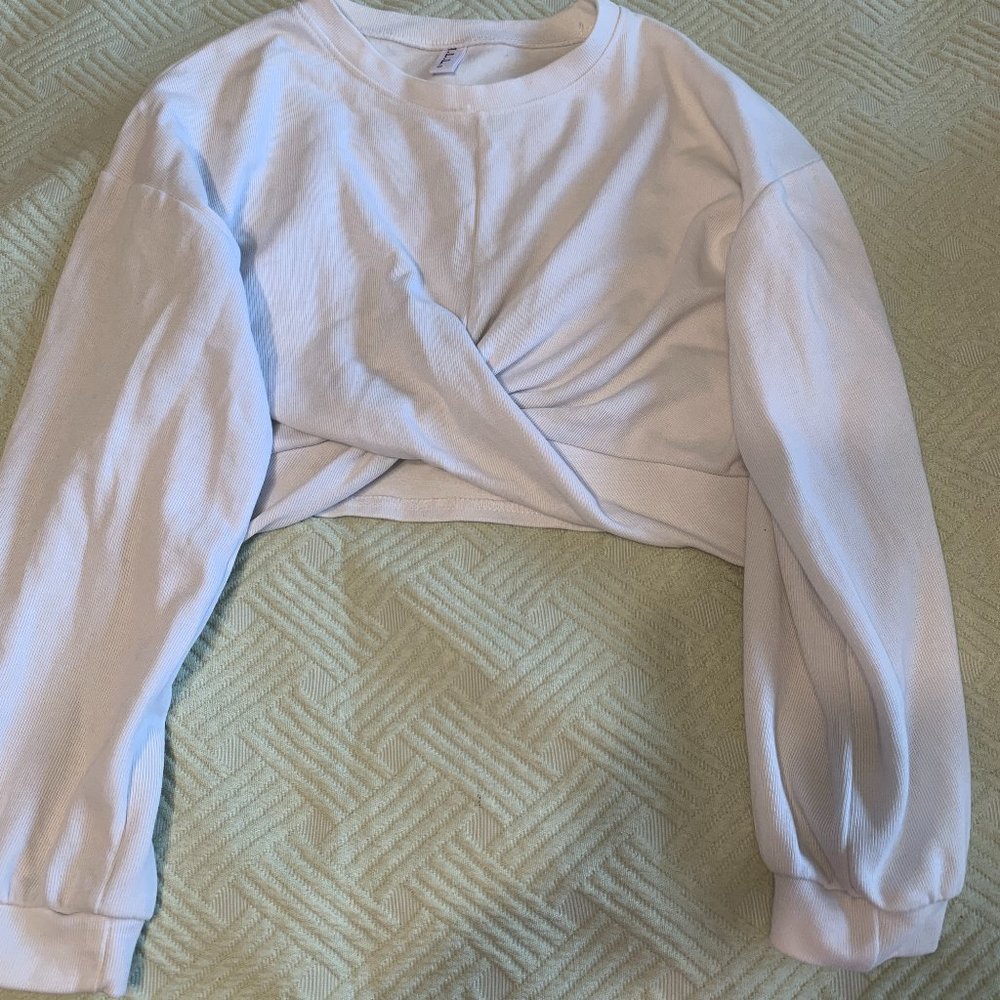 Cropped Long-Sleeve Top